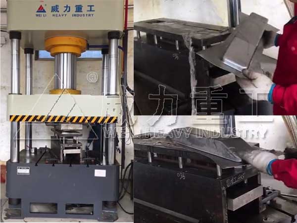 汽車內(nèi)飾水箱成型液壓機(jī)客戶使用現(xiàn)場(chǎng)