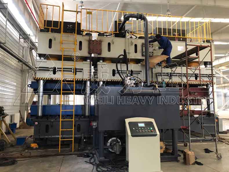 多缸聯(lián)動(dòng)汽車(chē)縱梁液壓機(jī)