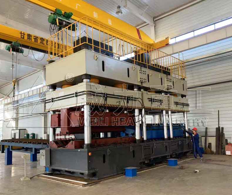 甘肅客戶(hù)采用汽車(chē)縱梁液壓機(jī)